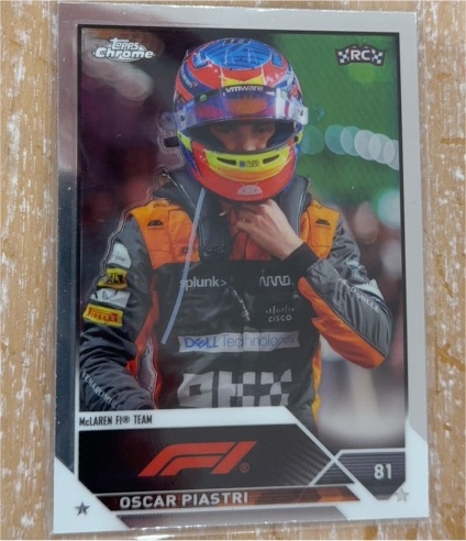 2023 Topps Chrome Formula 1 #41 Oscar Piastri — front