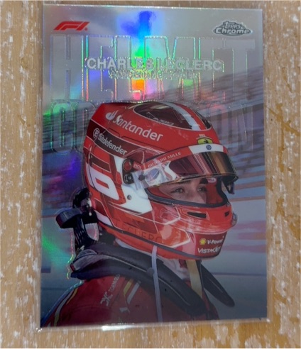 2024 Topps Chrome Formula 1 #HC-3 Charles Leclerc Helmet Collection — front