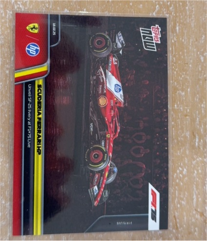 2025 Topps Now Formula 1 #1 Scuderia Ferrari HP SF-25 — front