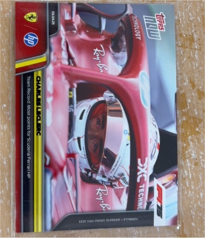 2025 Topps Now #27 Charles Leclerc — front