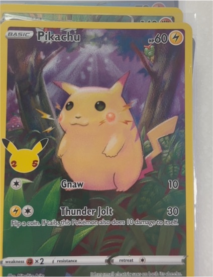 2021 Pokémon TCG Celebrations #005 Pikachu — front