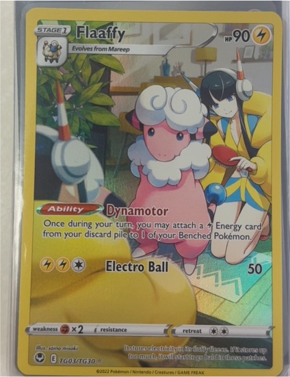 2022 Pokémon TCG Silver Tempest Trainer Gallery #TG03 Flaaffy — front