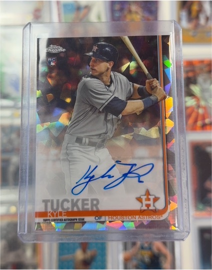 2019 Topps Chrome Kyle Tucker Rookie Card — front