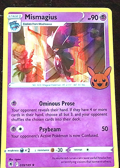 2022 Pokémon Trick or Trade #059 Mismagius — front
