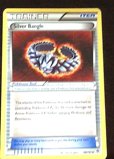 2013 Pokémon Black & White Plasma Blast #88 Silver Bangle — front