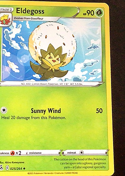 2021 Pokémon Fusion Strike #025 Eldegoss — front