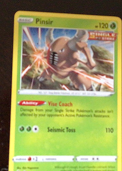 2021 Pokémon TCG Evolving Skies #001 Pinsir — front