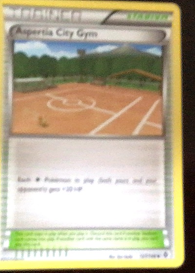 2012 Pokémon BW Boundaries Crossed #127 Aspertia City Gym — front