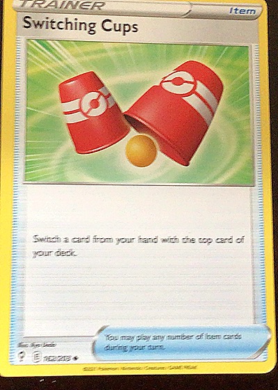 2021 Pokémon Sword & Shield Evolving Skies #162 Switching Cups — front