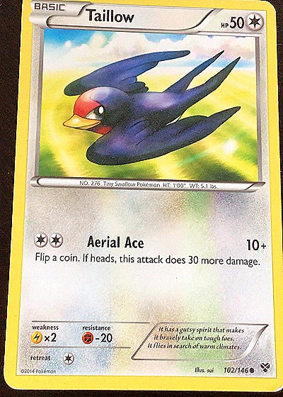 2014 Pokémon XY #102 Taillow — front