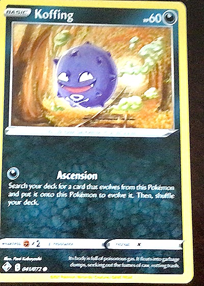 2021 Pokémon Shining Fates #041 Koffing — front