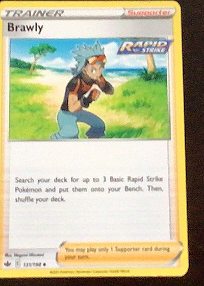 2022 Pokémon Brilliant Stars #137 Brawly — front