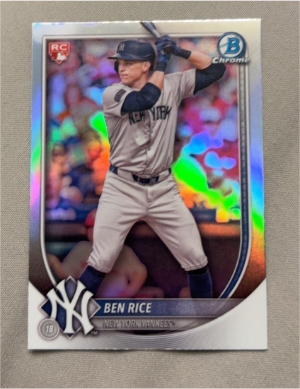 2025 Bowman Chrome #85 Ben Rice — front