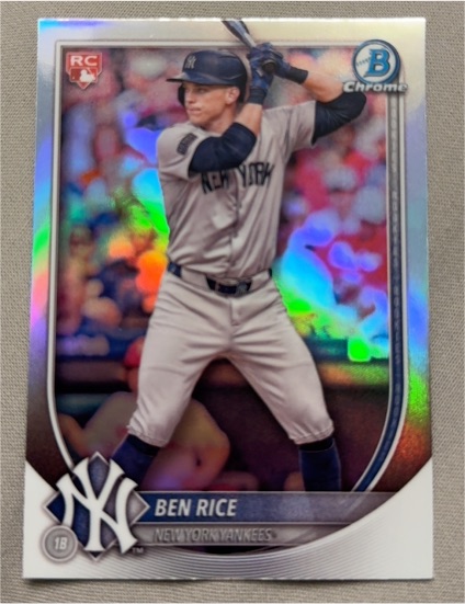 2025 Bowman Chrome #85 Ben Rice — front