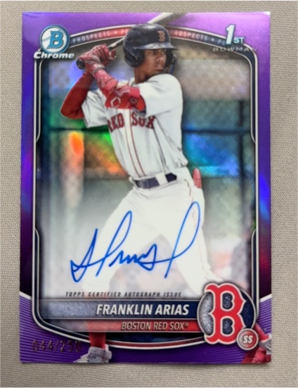 2025 Bowman Chrome #CPA-FA Franklin Arias — front