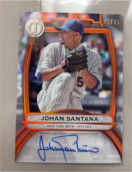 2025 Topps Tribute #TA-JS Johan Santana — front