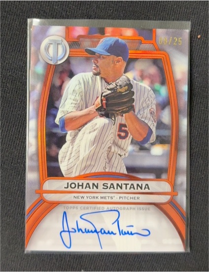 2025 Topps Tribute #TA-JS Johan Santana — front