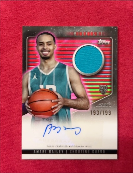 2024 Topps Midnight #RJA-AB Amari Bailey Rookie Jersey Autograph — front
