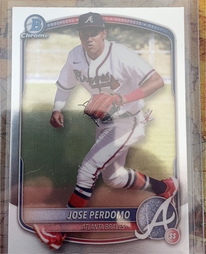 2025 Bowman #BCP-106 Jose Perdomo Chrome Prospects — front