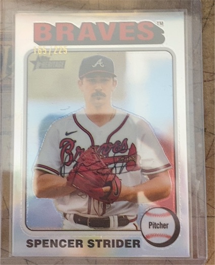 2024 Topps Heritage #443 Spencer Strider — front