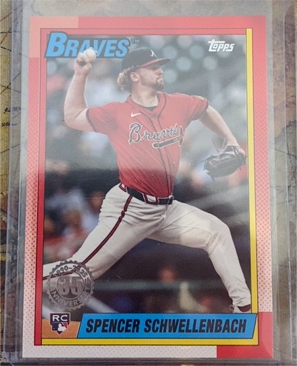 2025 Topps Series 1 1990 Topps #T90-34 Spencer Schwellenbach — front