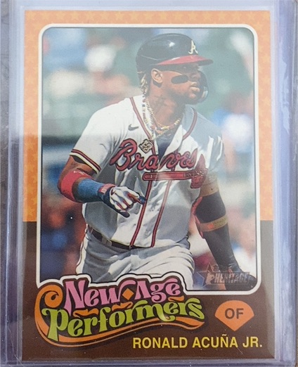 2024 Topps Heritage #NAP-10 Ronald Acuña Jr. New Age Performers — front