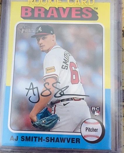 2024 Topps Heritage #114 AJ Smith-Shawver — front