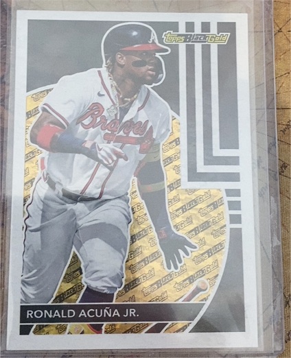 2024 Topps Update Black Gold #BG-3 Ronald Acuña Jr. — front