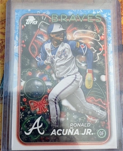 2024 Topps Holiday #H100 Ronald Acuña Jr. — front