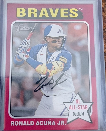 2024 Topps Heritage #321 Ronald Acuña Jr. — front