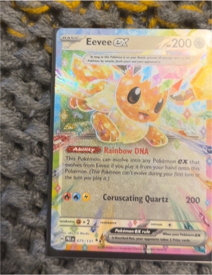 2016 Pokémon Prismatic Evolutions #075 Eevee ex — front