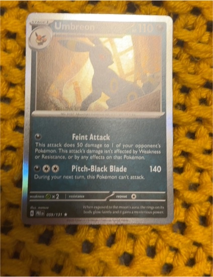 2025 Pokémon Prismatic Evolutions #059 Umbreon — front