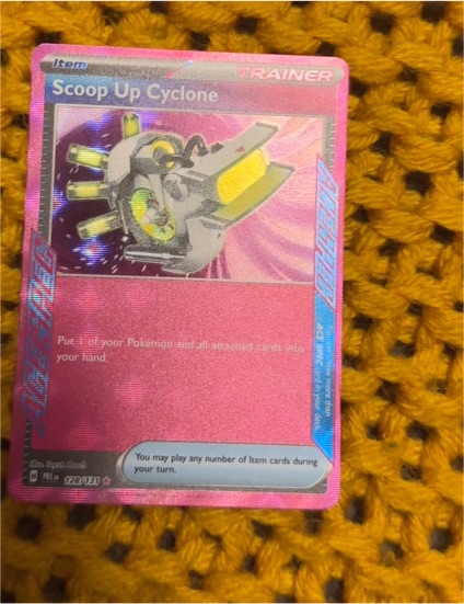2021 Pokémon TCG Prismatic Evolutions #128 Scoop Up Cyclone — front