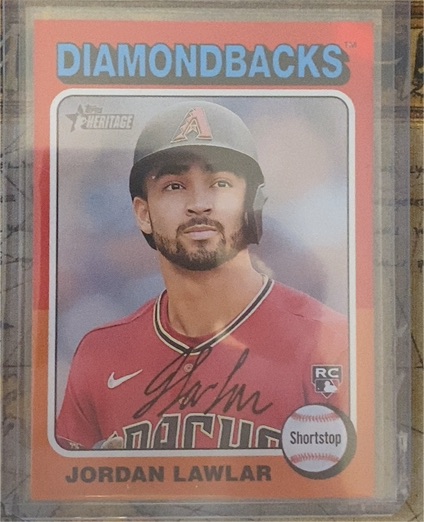 2024 Topps Heritage #429 Jordan Lawlar — front