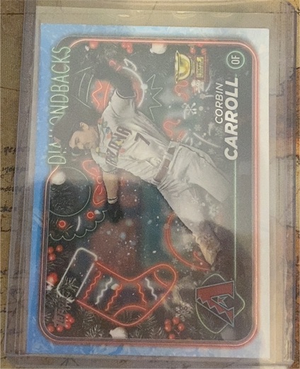 2024 Topps Holiday #H42 Corbin Carroll — front