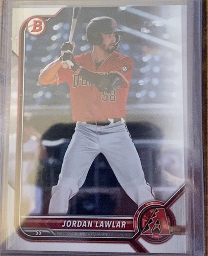 2022 Bowman Draft #BD-78 Jordan Lawlar — front