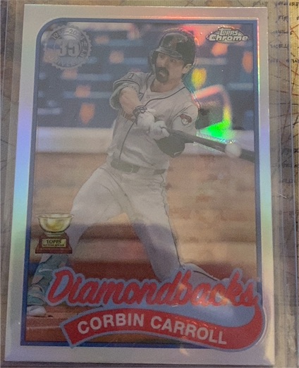 2024 Topps Chrome Update #89CU-17 Corbin Carroll 1989 35th Anniversary Refractor — front