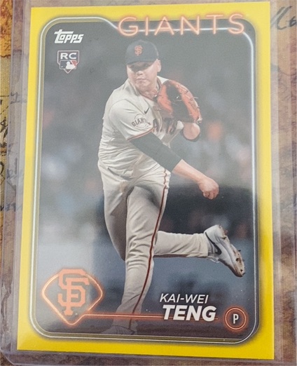 2024 Topps Update #US212 Kai-Wei Teng — front