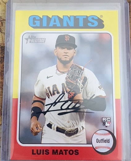2024 Topps Heritage #101 Luis Matos — front