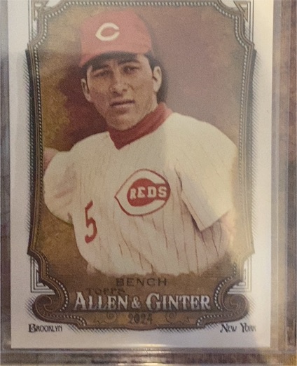 2024 Topps Allen & Ginter #350 Johnny Bench — front