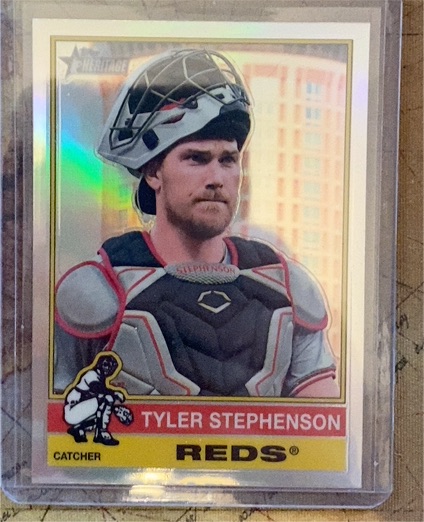 2025 Topps Heritage #46 Tyler Stephenson — front