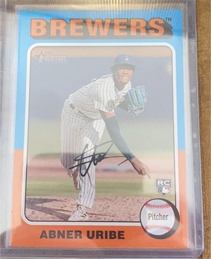 2024 Topps Heritage #160 Abner Uribe — front