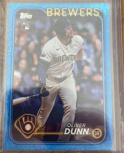 2024 Topps Update #US310 Oliver Dunn RC Milwaukee Brewers — front