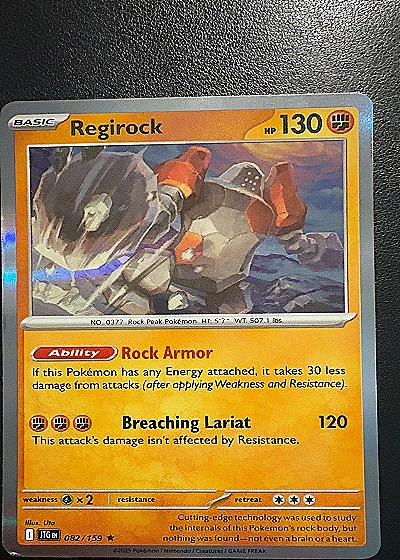 2025 Pokémon Journey Together #082 Regirock — front