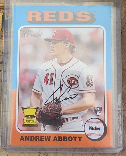 2024 Topps Heritage #470 Andrew Abbott — front