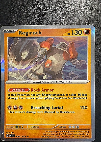 2023 Pokémon SV09 #082 Regirock — front