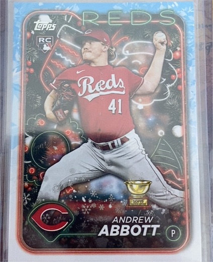 2024 Topps Holiday #H82 Andrew Abbott — front