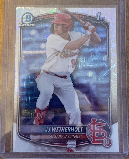 2025 Bowman Chrome #BCP-22 JJ Wetherholt — front