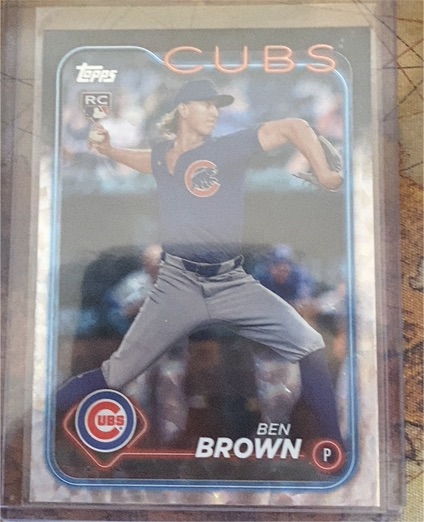 2024 Topps Update #US183 Ben Brown Rookie Chicago Cubs — front