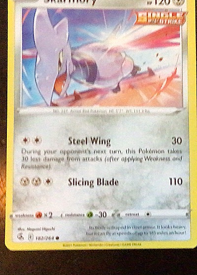 2021 Pokémon Fusion Strike #182 Skarmory — front